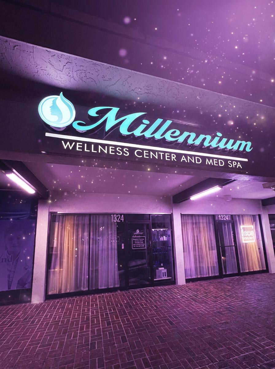 Calm, modern med spa environment